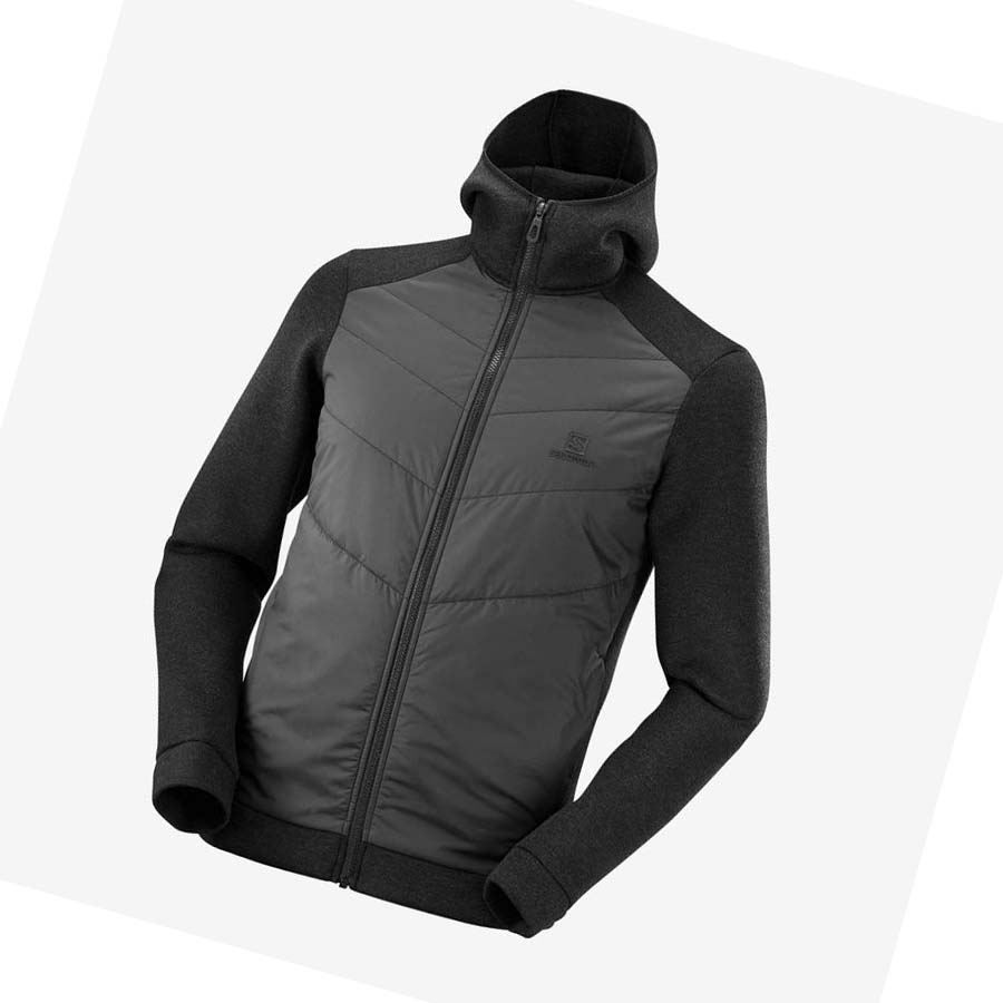 Sudadera Con Capucha Salomon ESSENTIAL XWARM HYBRID Hombre Grises | MX 3216JPQ